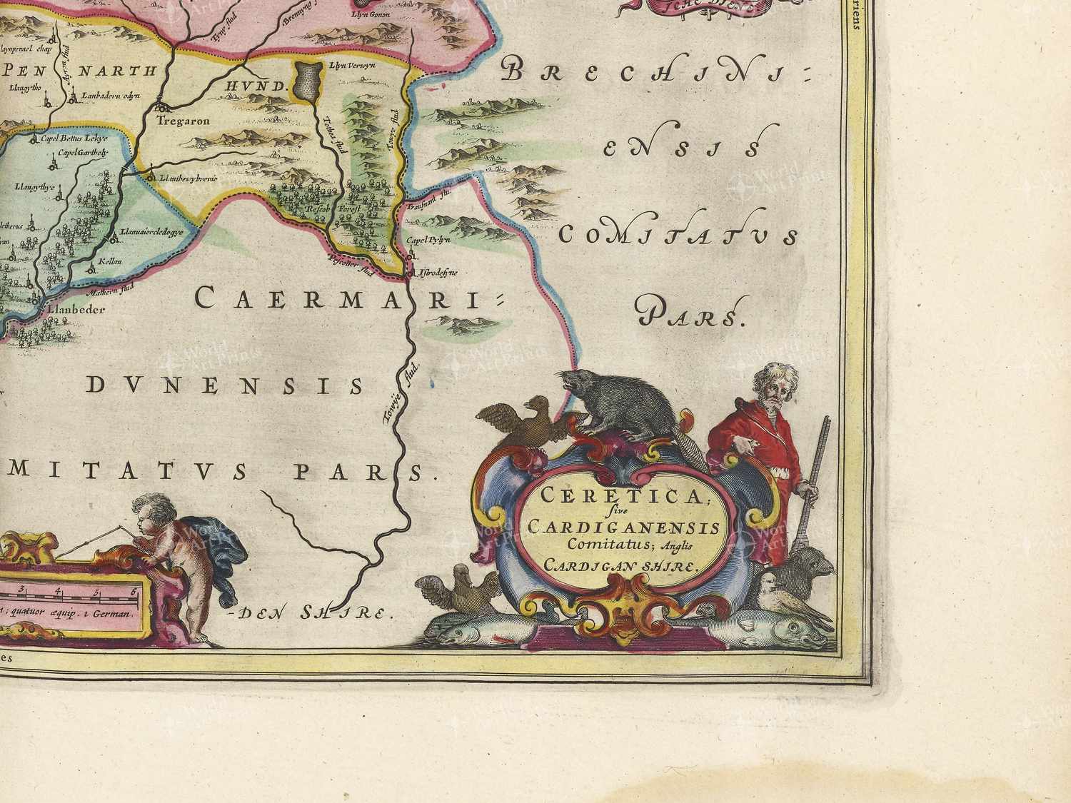Map bottom right quadrant