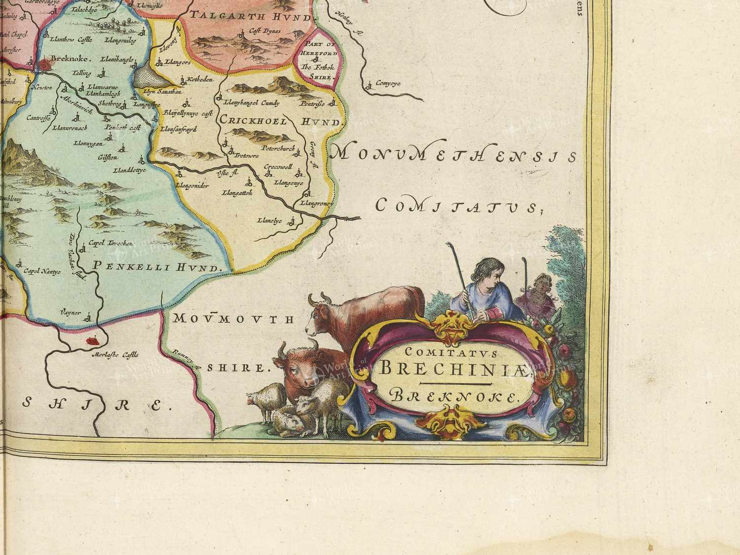 Map bottom right quadrant