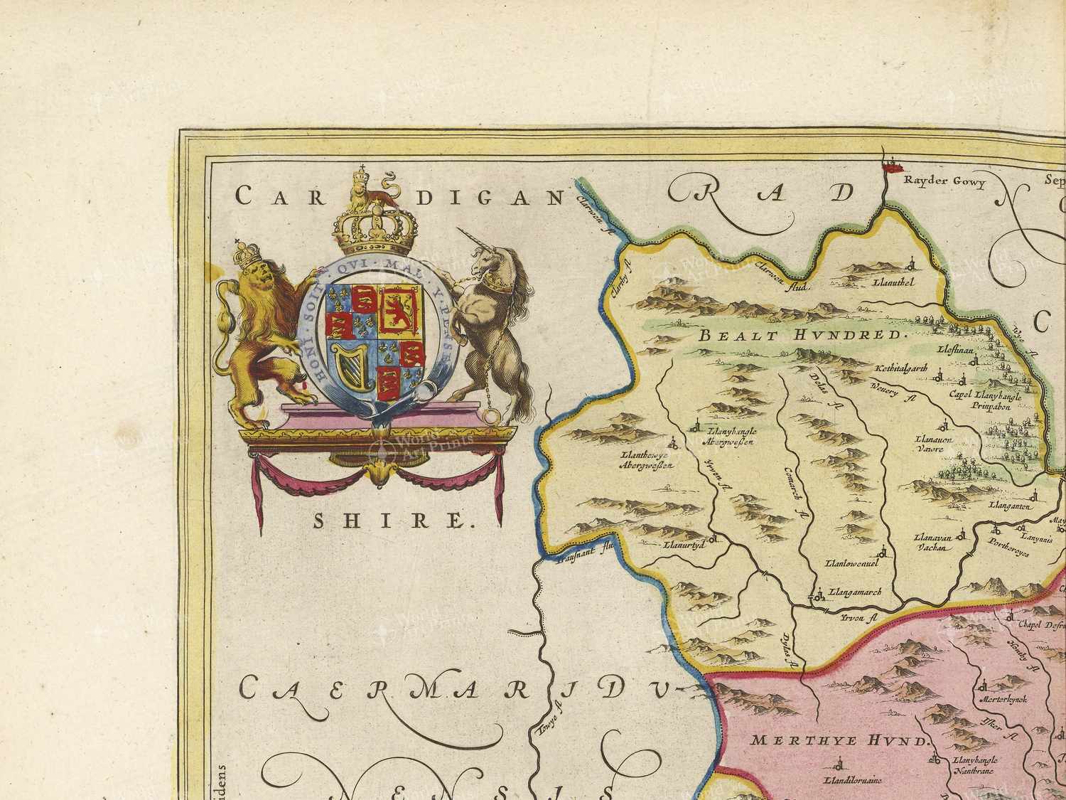Map top left quadrant