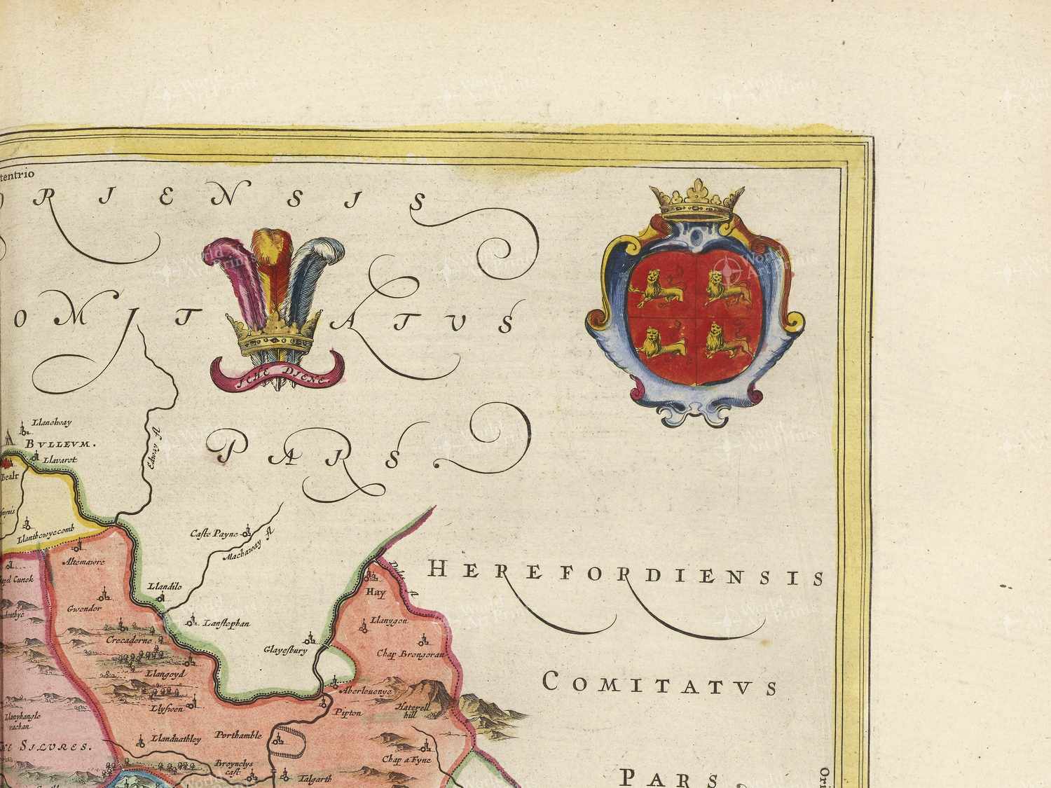 Map top right quadrant