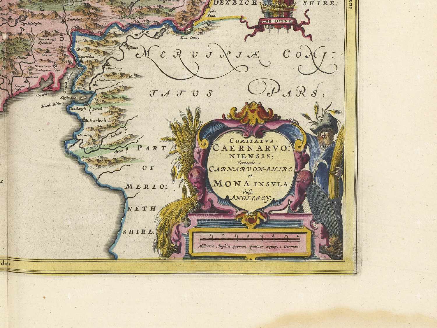 Map bottom right quadrant