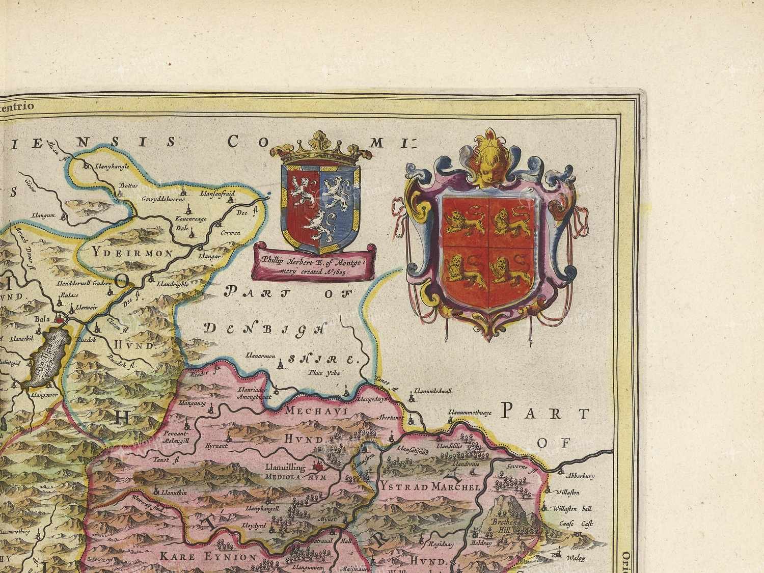 Map top right quadrant