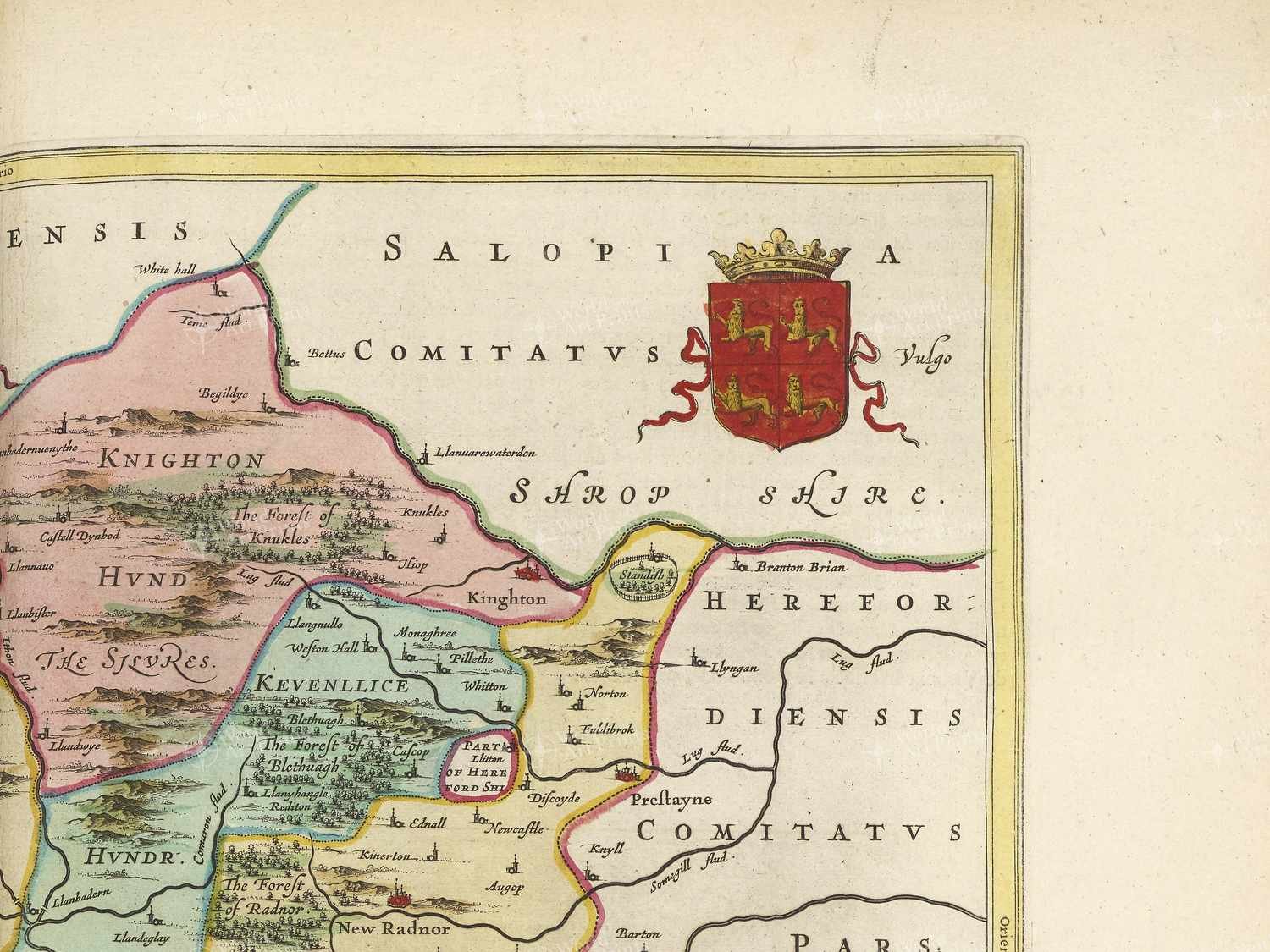 Map top right quadrant