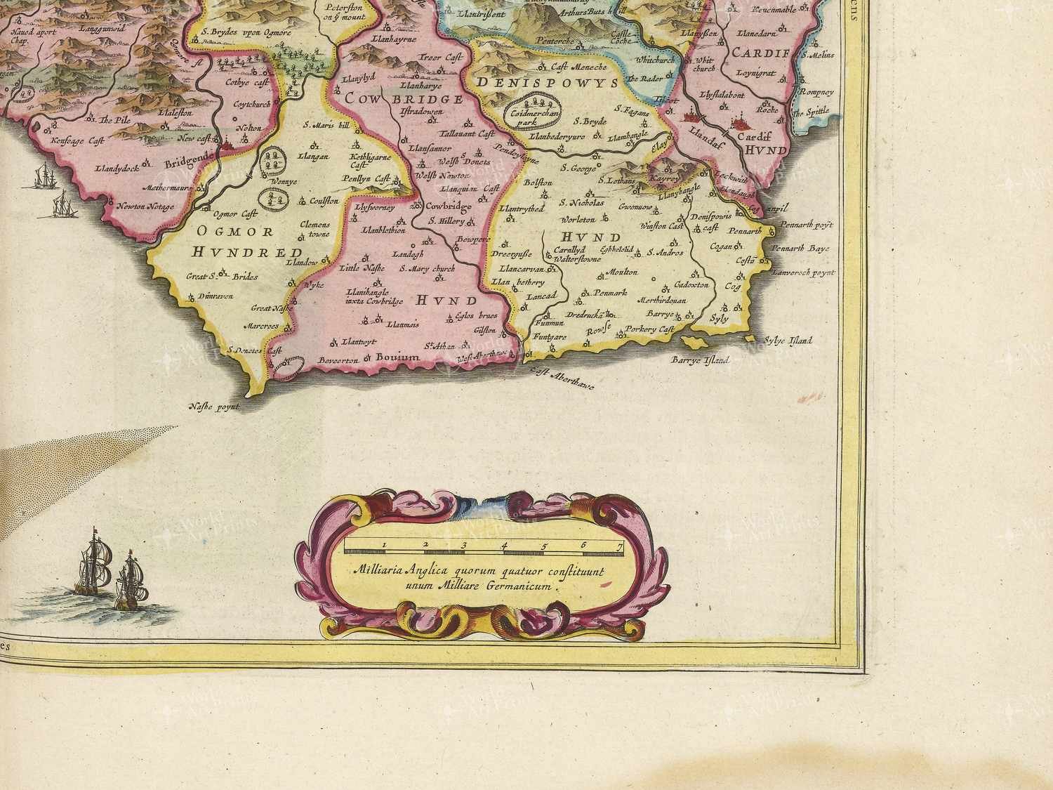 Map bottom right quadrant