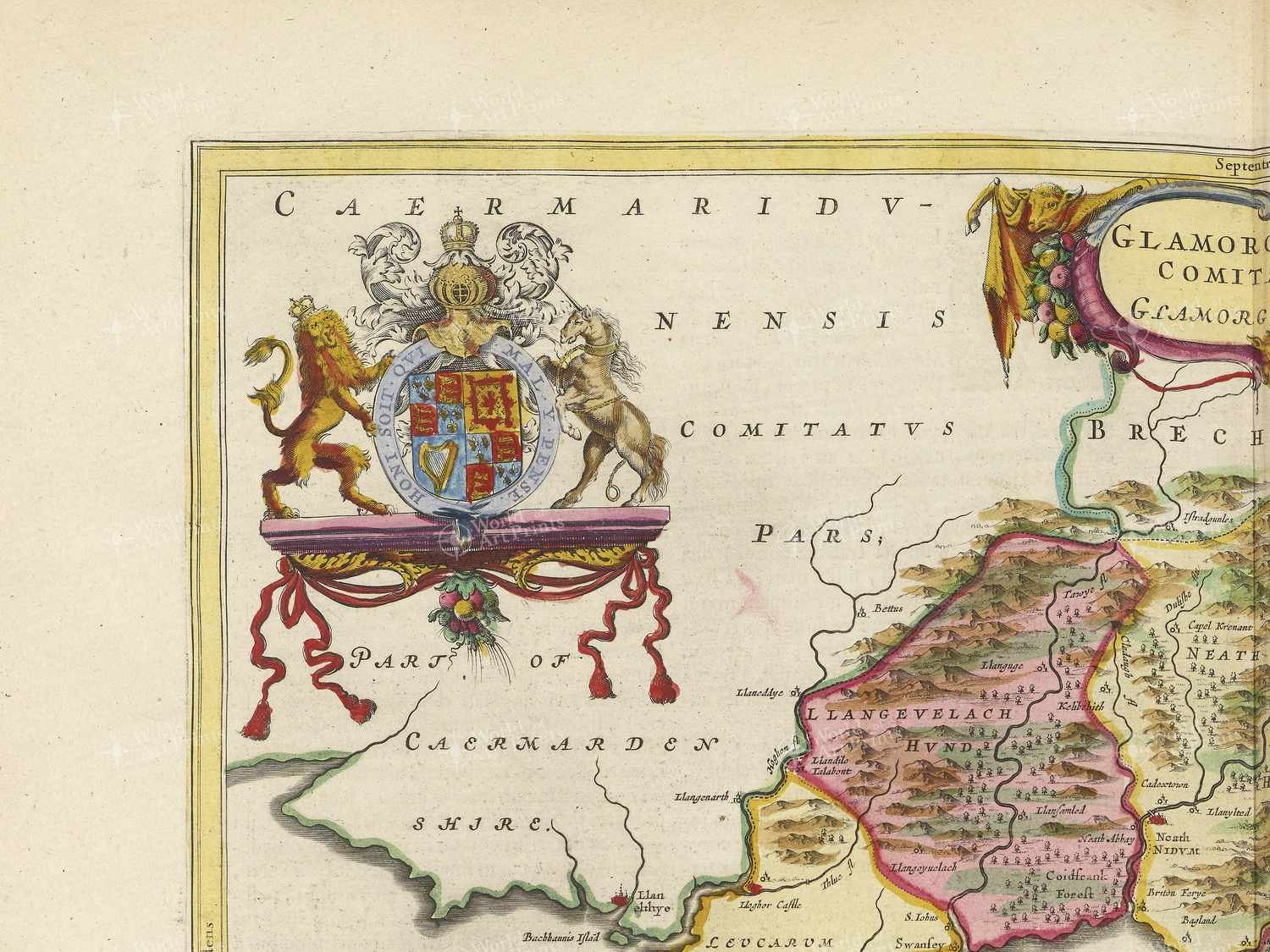 Map top left quadrant