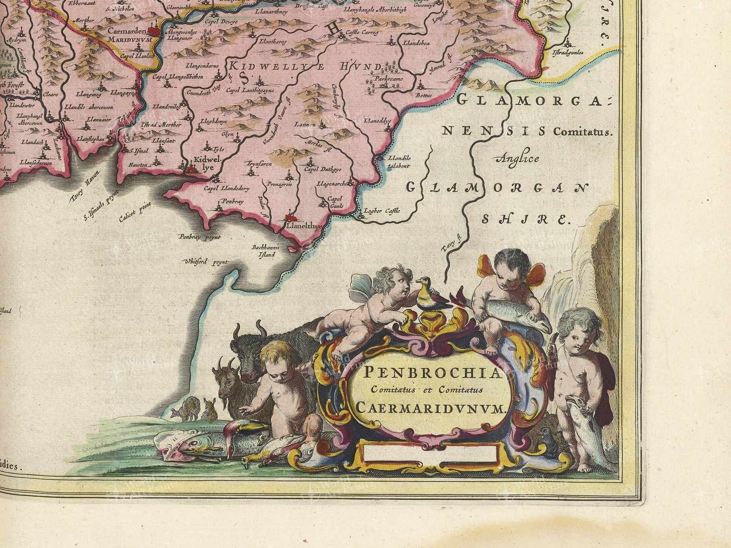 Map bottom right quadrant