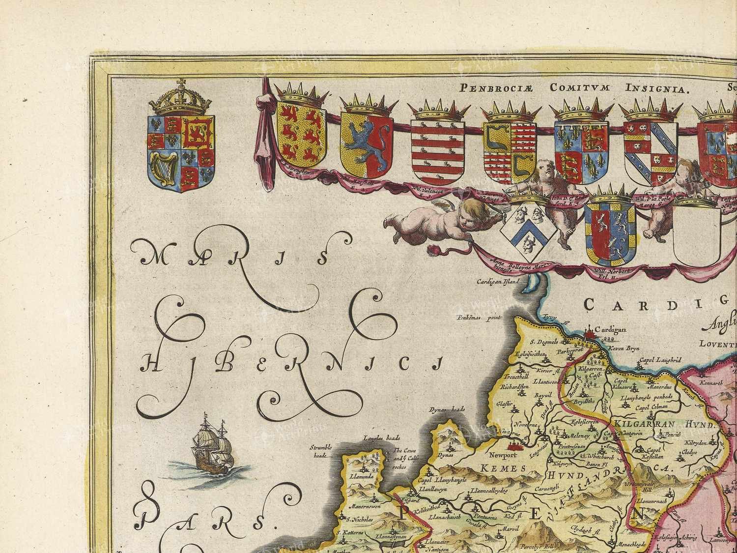 Map top left quadrant