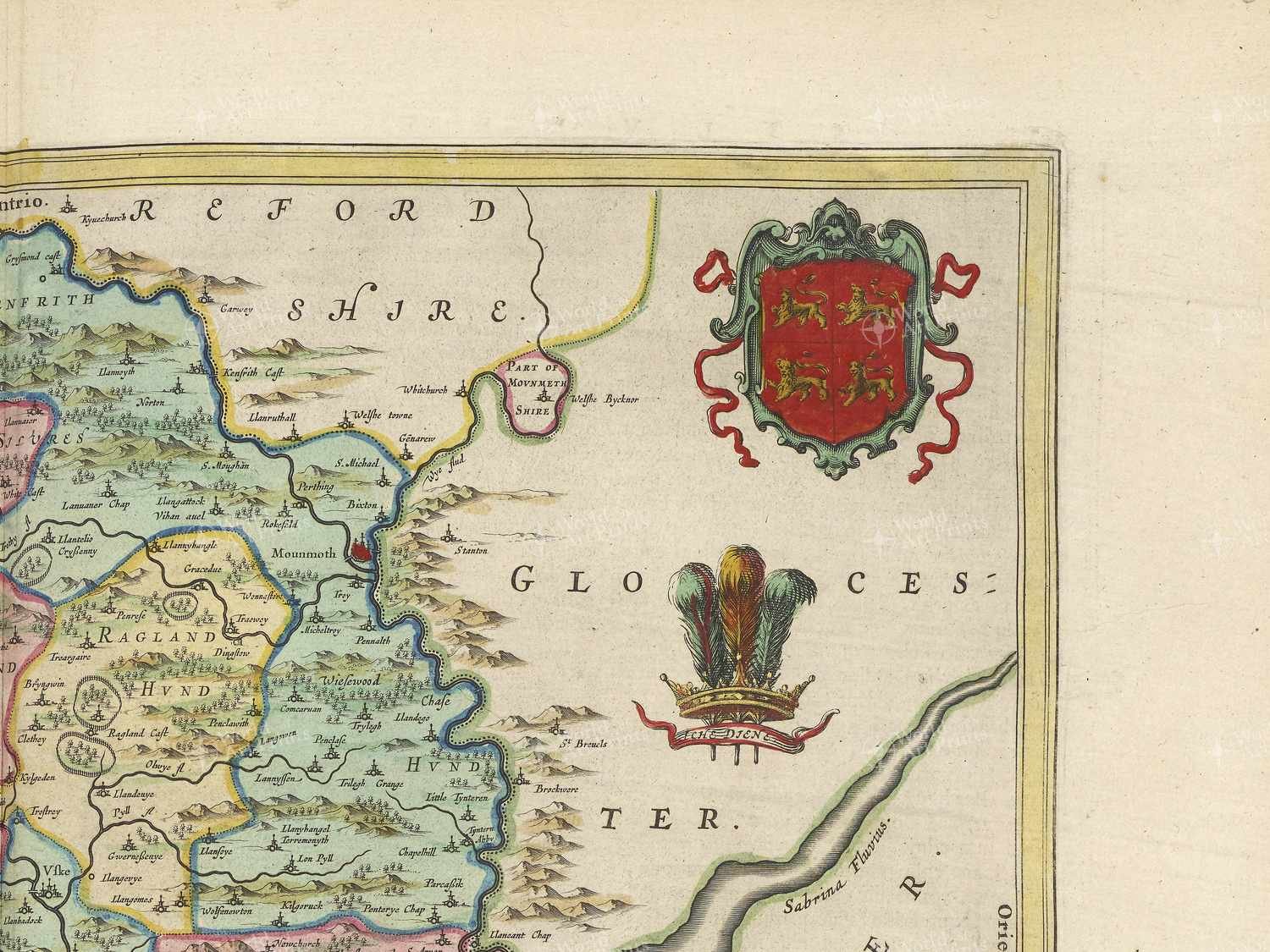 Map top right quadrant