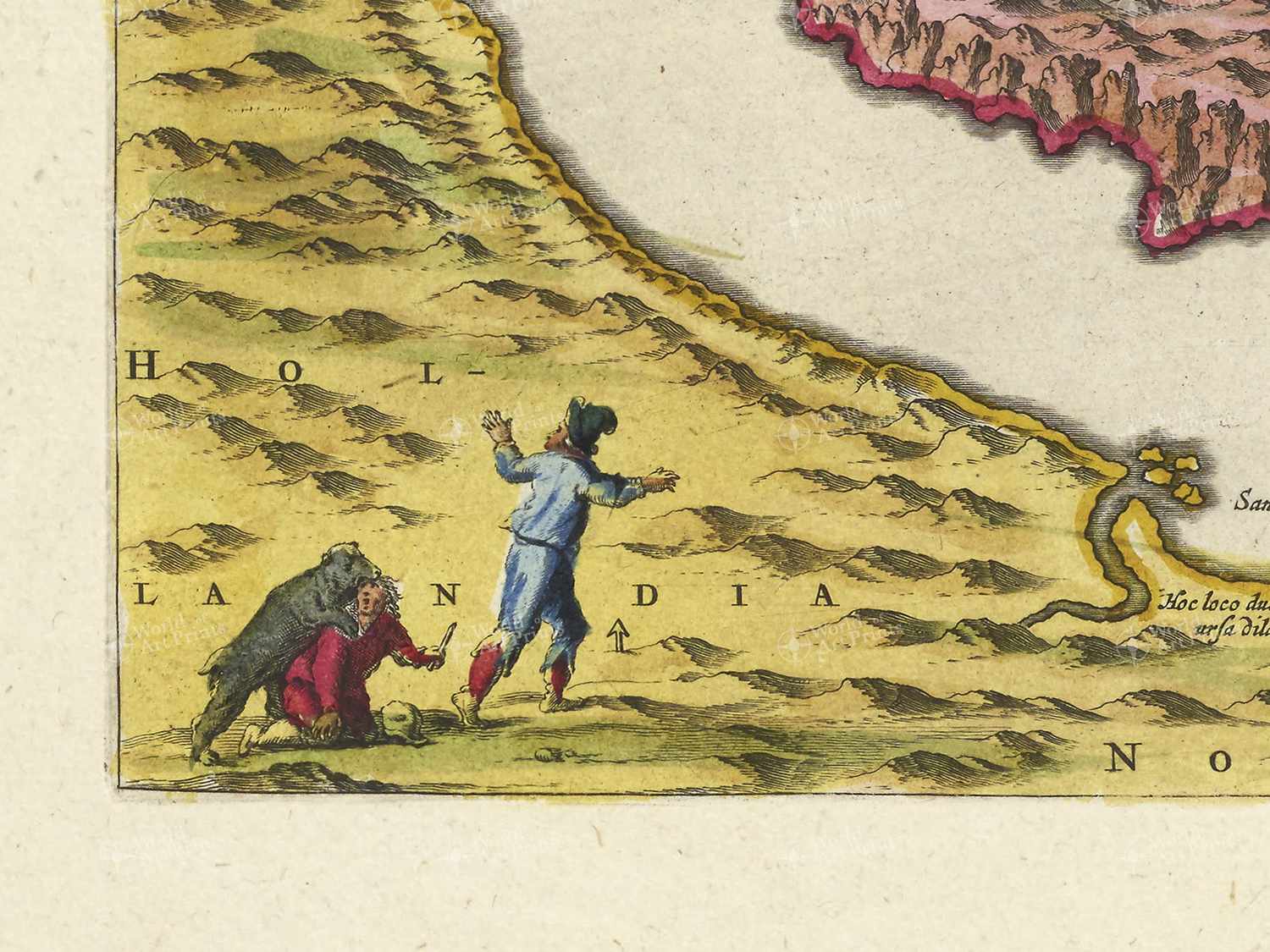 Map bottom left quadrant