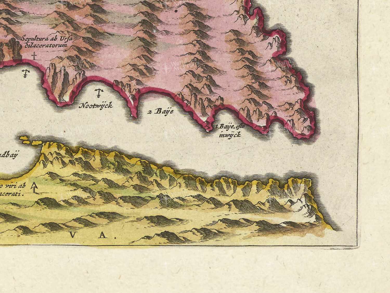 Map bottom right quadrant