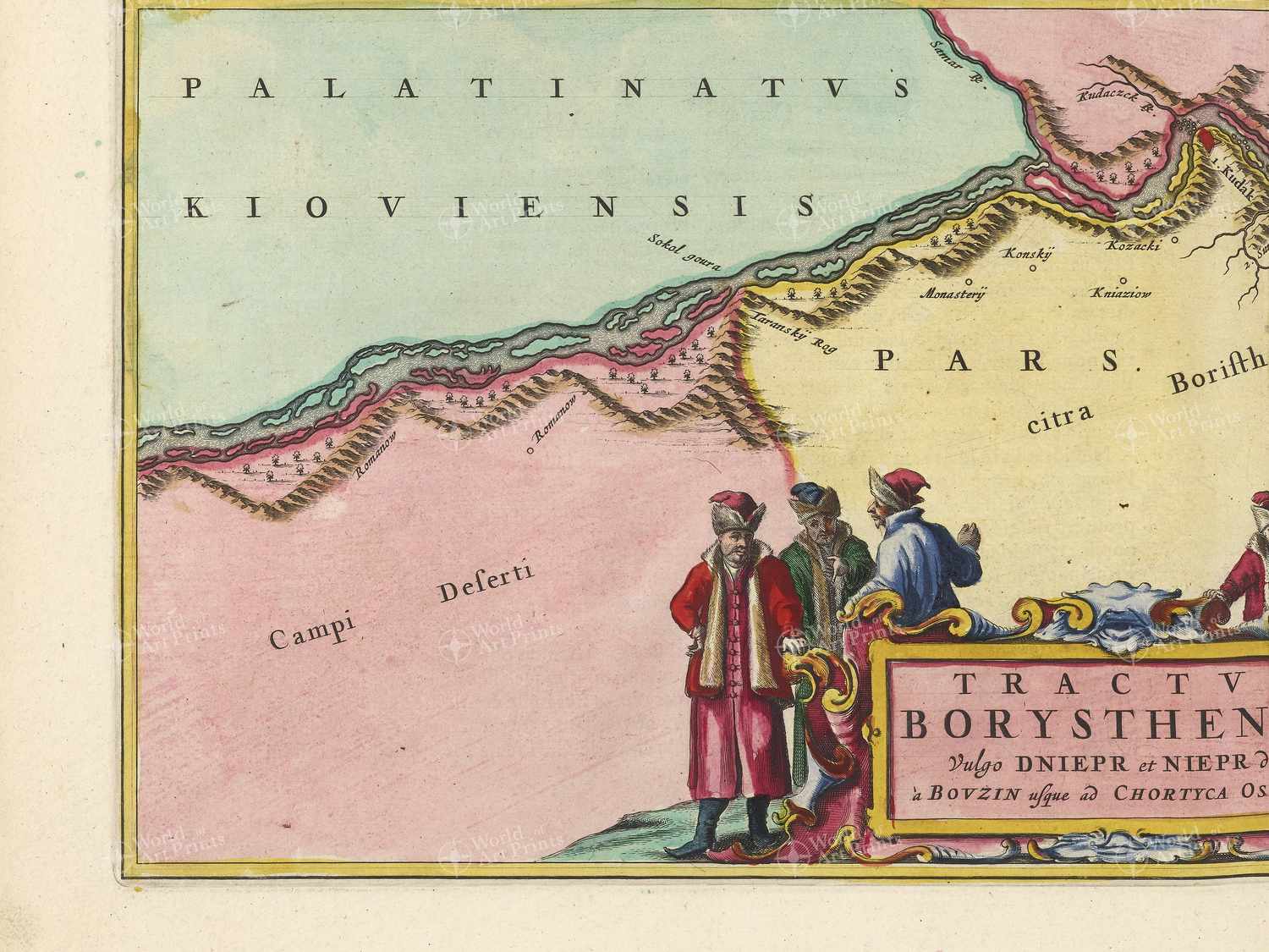 Map bottom left quadrant