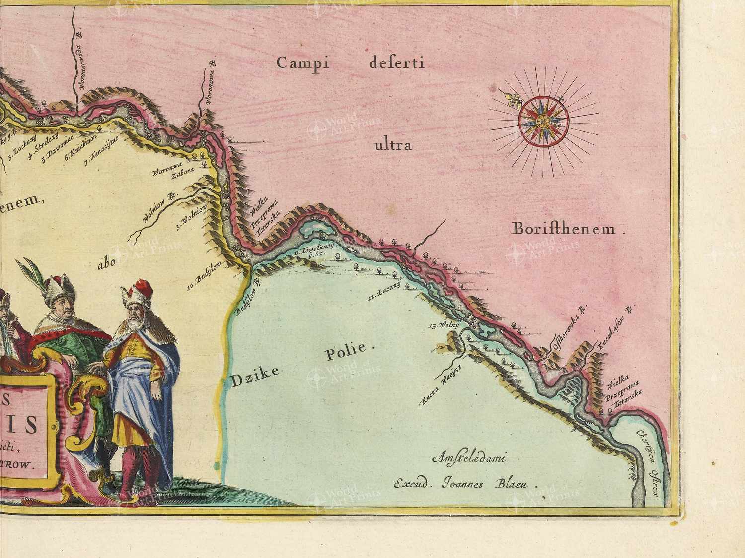 Map bottom right quadrant