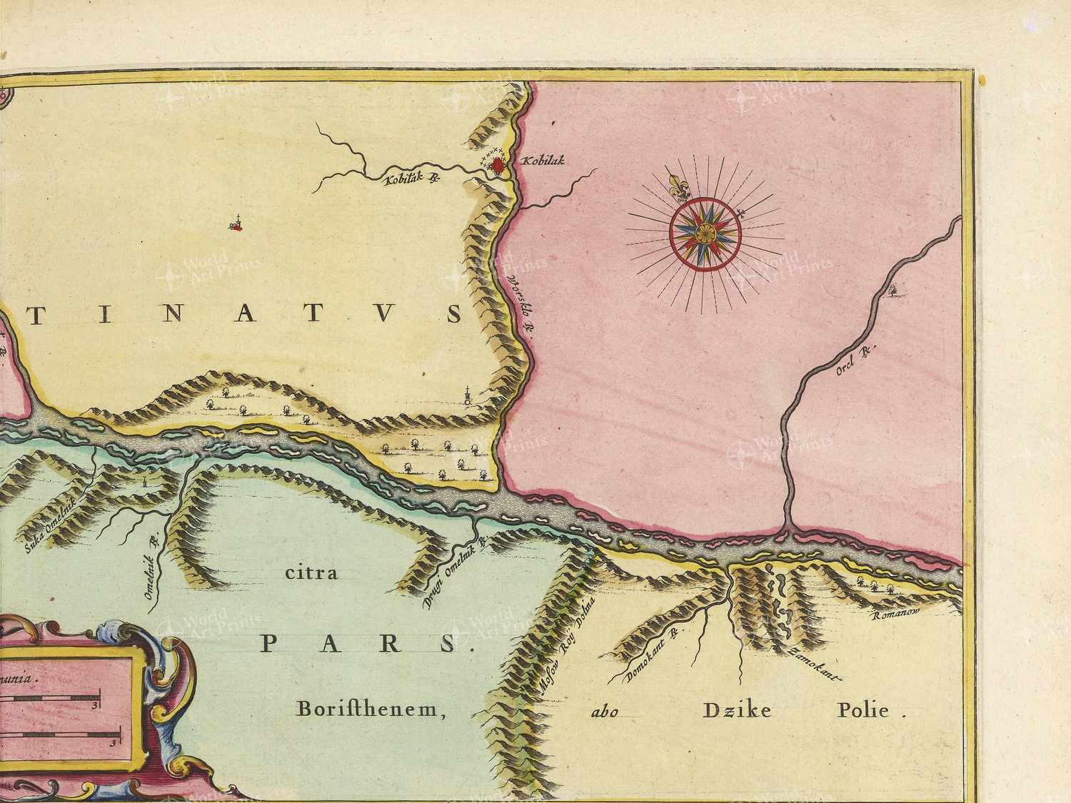 Map top right quadrant