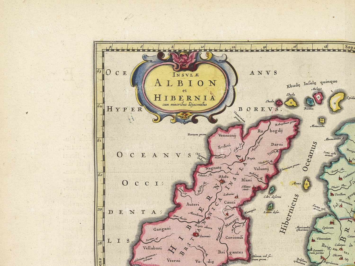 Map top left quadrant