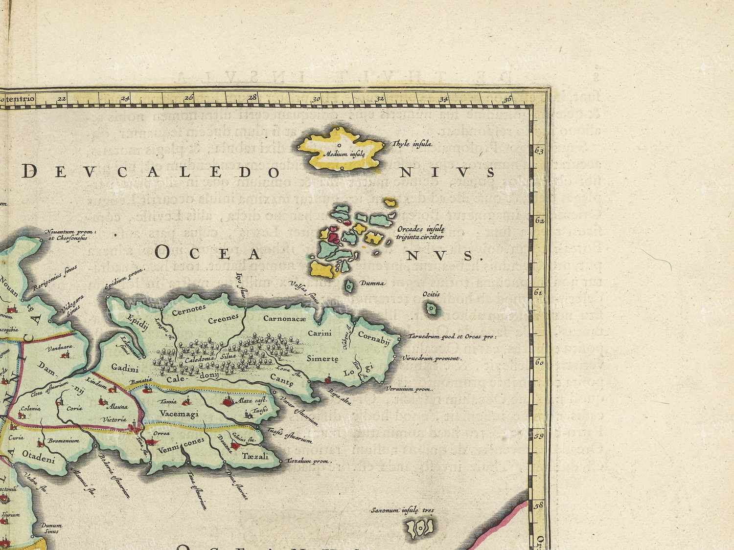 Map top right quadrant