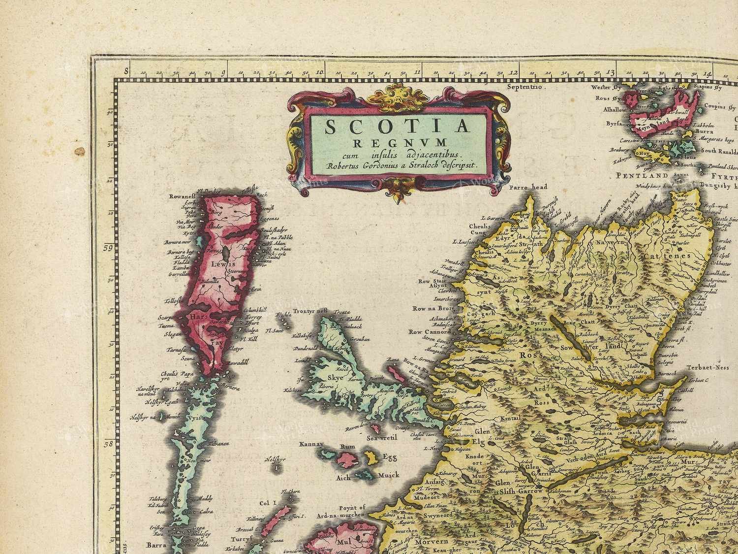 Map top left quadrant
