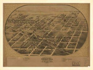 Chenoa, Vintage Map, Il3 Mc Lean County, Il2 1869 Chenoa, Il15 Old Illinois