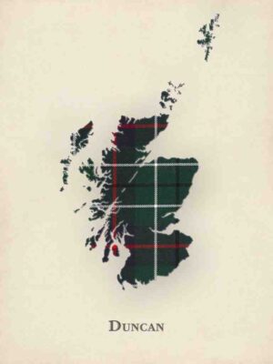 Duncan Tartan, Clan Duncan, Duncan Family, Duncan Clan Gift, Duncan History, Tartan Map, Tartan Map Print, Scotland Wall Art, Duncan, Tartan Gift, Poster, Premium, Archival Quality, Print, Made In Scotland, Scottish Heritage, Wall Art, Clan Map, Historic Tartan, Gift, Home Decor, Scottish Clan, Ancestry