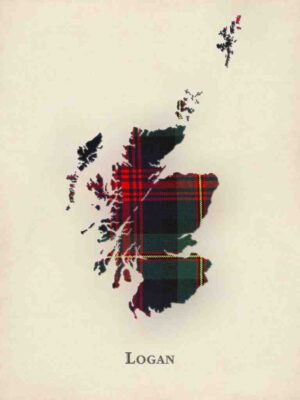 Logan Tartan, Clan Logan, Logan Family, Logan Clan Gift, Logan History, Tartan Map, Tartan Map Print, Scotland Wall Art, Logan, Tartan Gift, Poster, Exclusive Print, Museum Quality, Scottish Heritage, Scotland Poster, Ancestry Art, Clan Artwork, Highland Clan, Scottish Clan, Genealogy Gift, Heritage Decor, Artwork From Scotland, Historical Map