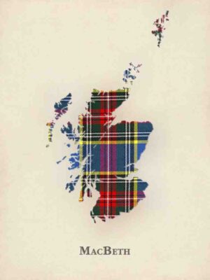 Macbeth Tartan, Clan Macbeth, Macbeth Family, Macbeth Clan Gift, Macbeth History, Tartan Map, Tartan Map Print, Scotland Wall Art, Macbeth, Tartan Gift, Poster, Museum Quality, Scottish Design, Scotland, Home Decor, Wall Art, Historic Clan, Gift Idea, Clan Heritage, Ancestral Map, Scottish Poster, Tartan Art, Scottish Heritage