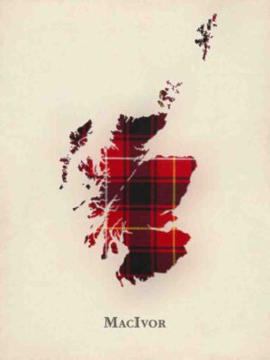 Macivor Tartan, Clan Macivor, Macivor Family, Macivor Clan Gift, Macivor History, Tartan Map, Tartan Map Print, Scotland Wall Art, Macivor, Tartan Gift, Poster, Museum Quality, Print, Made In Scotland, Scottish Heritage, Wall Art, Home Decor, Ancestry, Historical Print, Scottish Clan, High Quality Poster, Scotland Artwork, Clan Poster