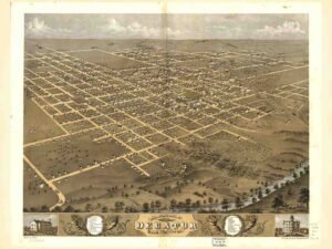 Town Map, Illinois City, City Map, Historic View, City Of Decatur, S Map, City Plan, Historical Map, Decatur History, View, Decatur Il, Macon County, Illinois 1869