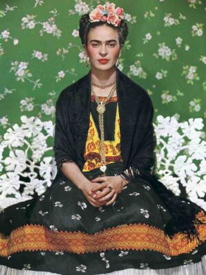 Frida Kahlo Poster, Frida Kahlo Photo, Frida Kahlo Print, Frida Kahlo Rivera, Frida Kahlo Portrait, Frida Kahlo Artwork, Frida Kahlo Picture, Freda Karlo, Green Floral Back, Frida Green Photo, Poster Of Frida, Frida Kahlo Art, Frida Kahlo Fan Gift, Frida Kahlo, 1939 Art Print, Museum Quality Poster, Iconic Style, Mexican Heritage, Artist Frida Kahlo, Vintage Art Print, Art Reproduction, Wall Decor, Home Decor, Art Collectible, Fine Art Print, Cultural Art, Art Enthusiast, Gifts For Art Lovers