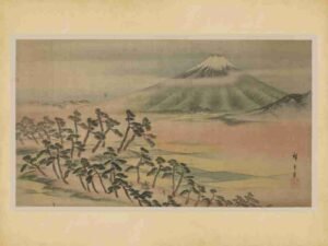 Nature, Decor, Print, Ink, Japanese Art, Horizon, Ukiyoe, Japanese, Landscape, Woodblock, Traditional, Fine Art, Beauty, Art, Mist, Geisha, Asian Art, Oriental, Japanese Print, Reflection, Japanese Culture, Waterfall"