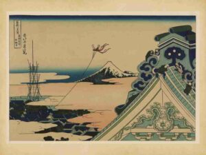 Travel, Gift, Sights, Woodblock, Graphic, Print, Traditional, Art, Temple, Japan, Asakusa, Shrine, Geisha, Ukiyoe, Landmarks, Culture, Toto, Buddhism"