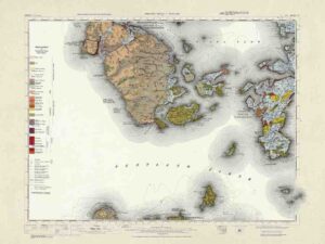 Lyness, Hurliness, Melsetter, Quoyness, Rackwick, Orphir, Newbiggin, Newbigging, Stromness, Saint Margarets Hope, Navershaw, Burwick, Nether Button, Hoy Geological Map, Poster Print, Geologists, Environmental Experts, Detailed Geological Map, Hoy Island Map, Geological Study Tools, Educational Map, Topographical Poster, Geology Gifts, Environmental Science, Academic Resources, Wall Decor Map, Geological Art, Fieldwork Essentials