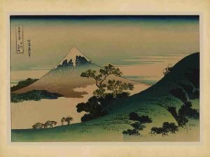 Nature, Autumn, Print, Landscape, Travel, Woodblock, Traditional, Tradition, Home Decor, Countryside, Art, Rural, Inume, Japan, Scenery, Oriental, Japanese Print, Mountains, Scenic, Cultural, Hiking, Culture"