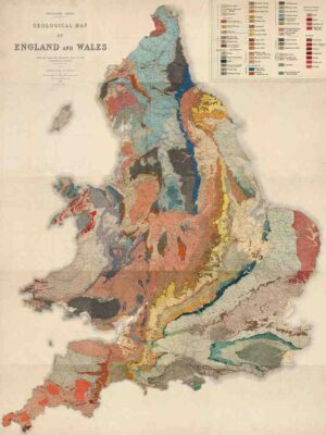 Old Map Of England, Geological England, Geology Of England, Old English Map, Map Of England, Wales Map, Map Of Wales, Historical Map Wales, Welsh Map, Britain Geology, Geology Maps, Geology Chart Print, England Poster, Vintage Geological Survey, Archival Quality Poster, English Art Print, Home Decor Poster, Office Decor Art, Vintage Survey Art, Geological Art Print, High Quality Geological Poster, Antique Geological Survey, Decor Art For Home, Decor Art For Office, Survey Poster Print, English Geological Art, Vintage Home Art, Geological Office Decor